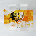 Legend Bob Reggae Afro Tablecloth One Love One Heart Tropical Leaf
