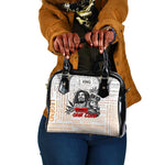 Afro King of Reggae Legend Bob Shoulder Handbag Rastafari Lion Cannabis Typography Style