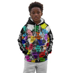 Black History Month African American Kid Hoodie Paint Splashes