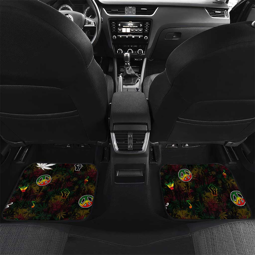 King Of Reggae Legend Bob Car Mats Peace and Love