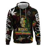 King Of Reggae Legend Bob Hoodie Peace and Love