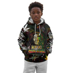 King Of Reggae Legend Bob Kid Hoodie Peace and Love