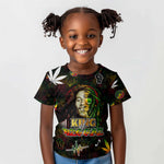 King Of Reggae Legend Bob Kid T shirt Peace and Love