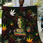 King Of Reggae Legend Bob Quilt Peace and Love