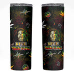 King Of Reggae Legend Bob Skinny Tumbler Peace and Love