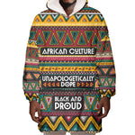 Colorful African Pattern Wearable Blanket Hoodie