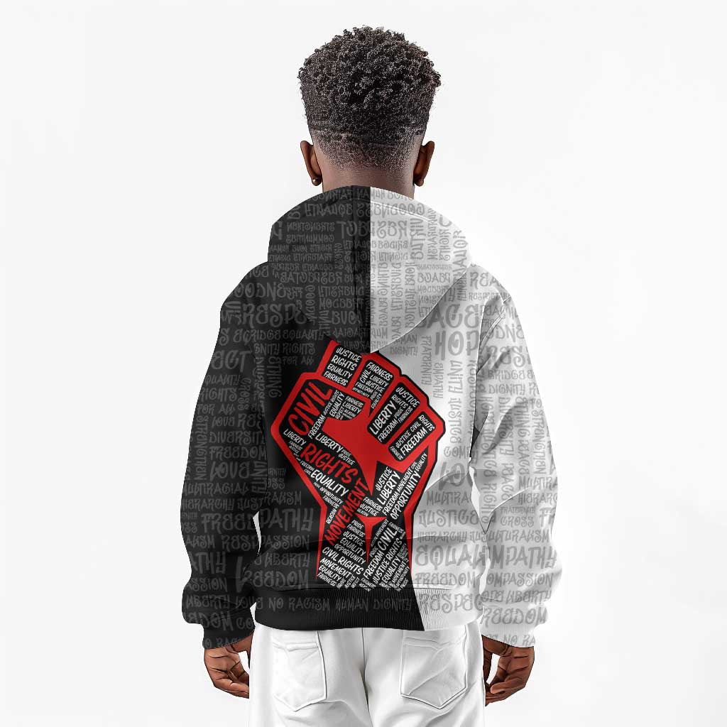 Personalized Civil Rights Movement Justice Fist Kid Hoodie