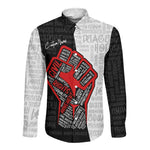 Personalized Civil Rights Movement Justice Fist Long Sleeve Button Shirt