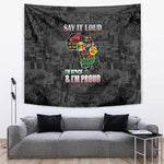 I'm Black and I'm Proud - Personalized African Tapestry