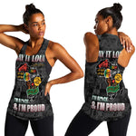 I'm Black and I'm Proud - Personalized African Women Racerback Tank