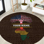 African Roots Design - Custom Personalized Round Carpet