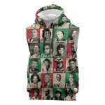 A To Z Of Black Heroes Sleeveless Zip Hoodie Civil Rights Leaders - African Pride