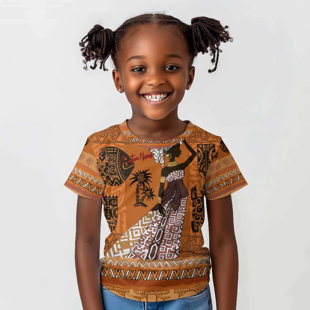 Personalized Beautiful Woman African Kid T shirt