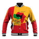 Black History Month Baseball Jacket - African February Design DT02