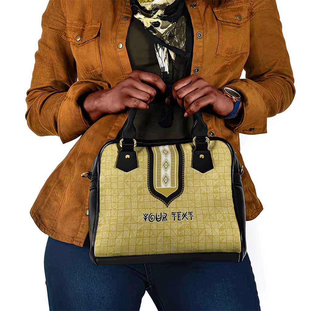 Personalized African Dashiki Shoulder Handbag - Mudcloth Style