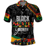 Personalized Black History Month Polo Shirt with African American Heroes