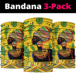 Personalized African Woman Neck Gaiter Tropical Style DT02