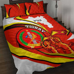 Ethiopia Tigray Quilt Bed Set Revolution Emblem Freedom Fighters and Flag