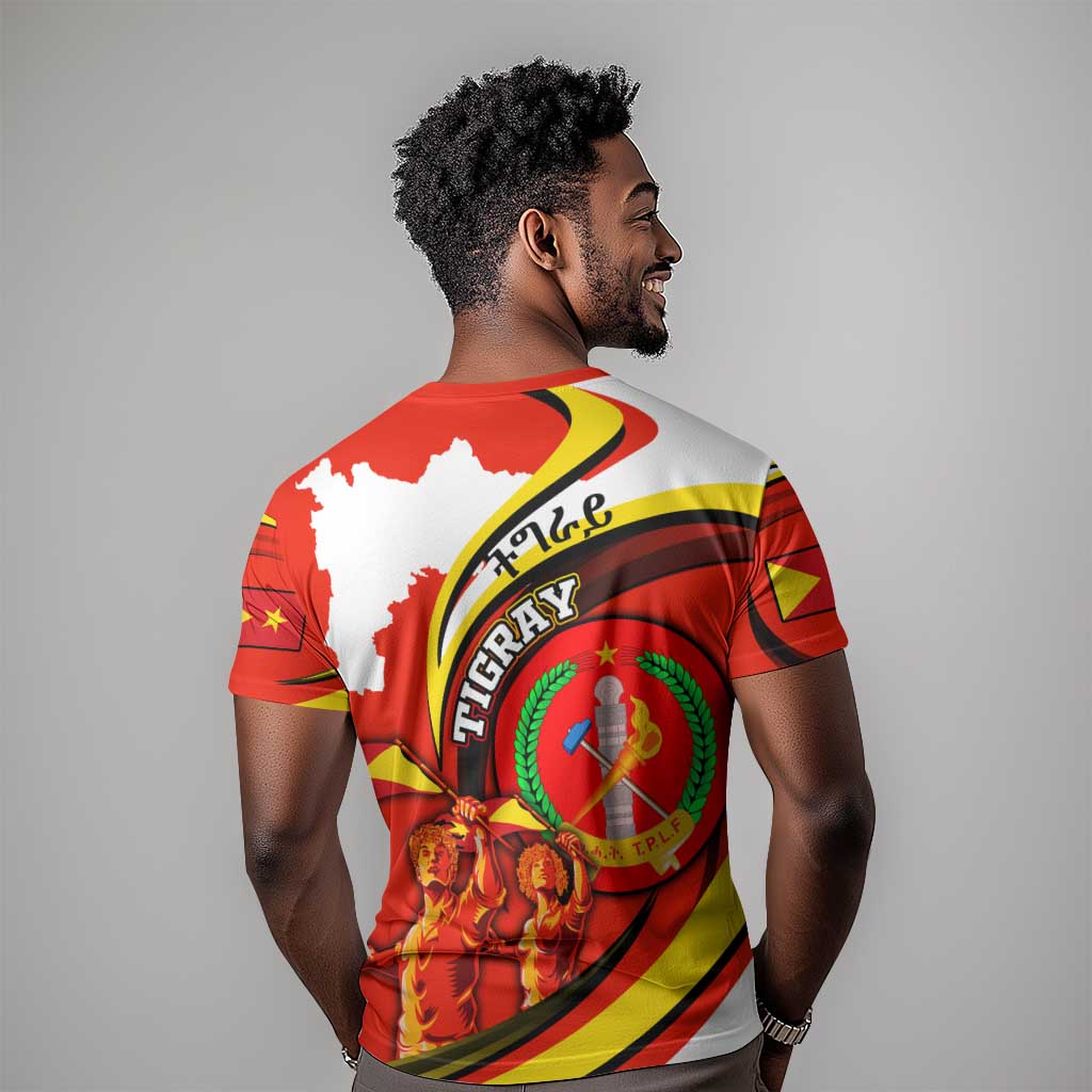 Ethiopia Tigray T shirt Revolution Emblem Freedom Fighters and Flag