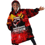 Tigrayans Independence Kid Wearable Blanket Hoodie I Stand with Tigray - Fist of Freedom