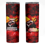 Tigrayans Independence Skinny Tumbler I Stand with Tigray - Fist of Freedom