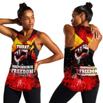 Tigrayans Independence Women Racerback Tank I Stand with Tigray - Fist of Freedom
