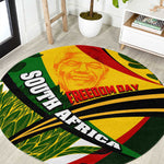 South Africa Freedom Day Mandela Round Carpet National Pride Protea Flower