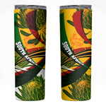 South Africa Freedom Day Mandela Skinny Tumbler National Pride Protea Flower