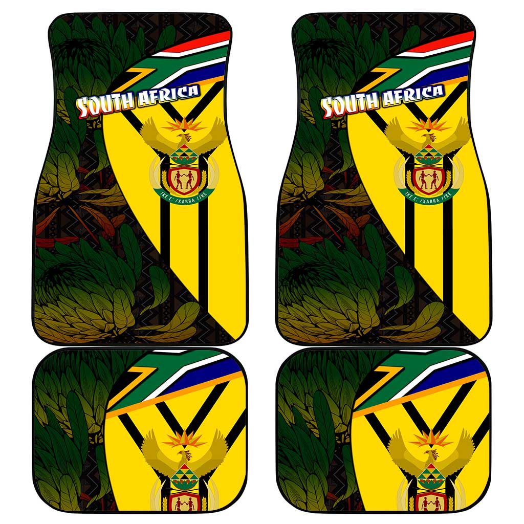 Coat Of Arms South Africa Car Mats Protea Unity Heritage