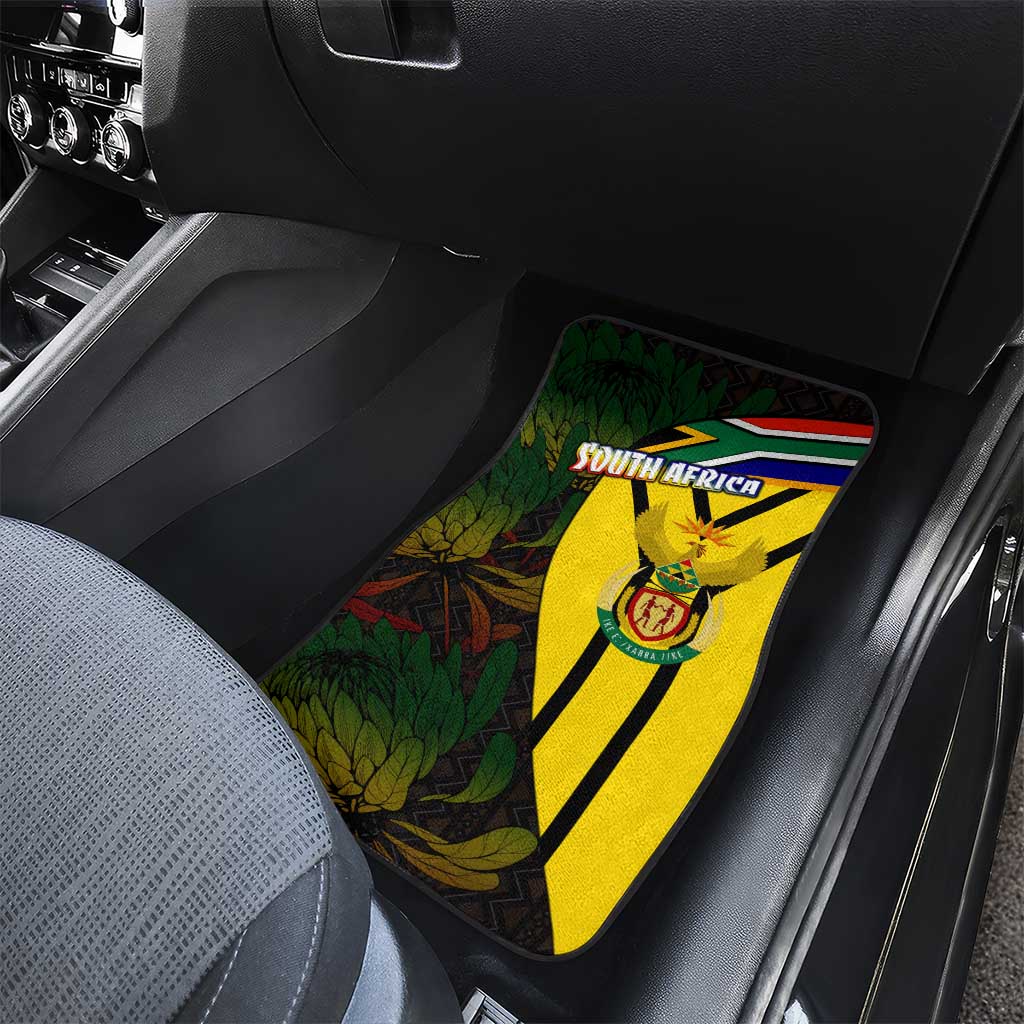 Coat Of Arms South Africa Car Mats Protea Unity Heritage