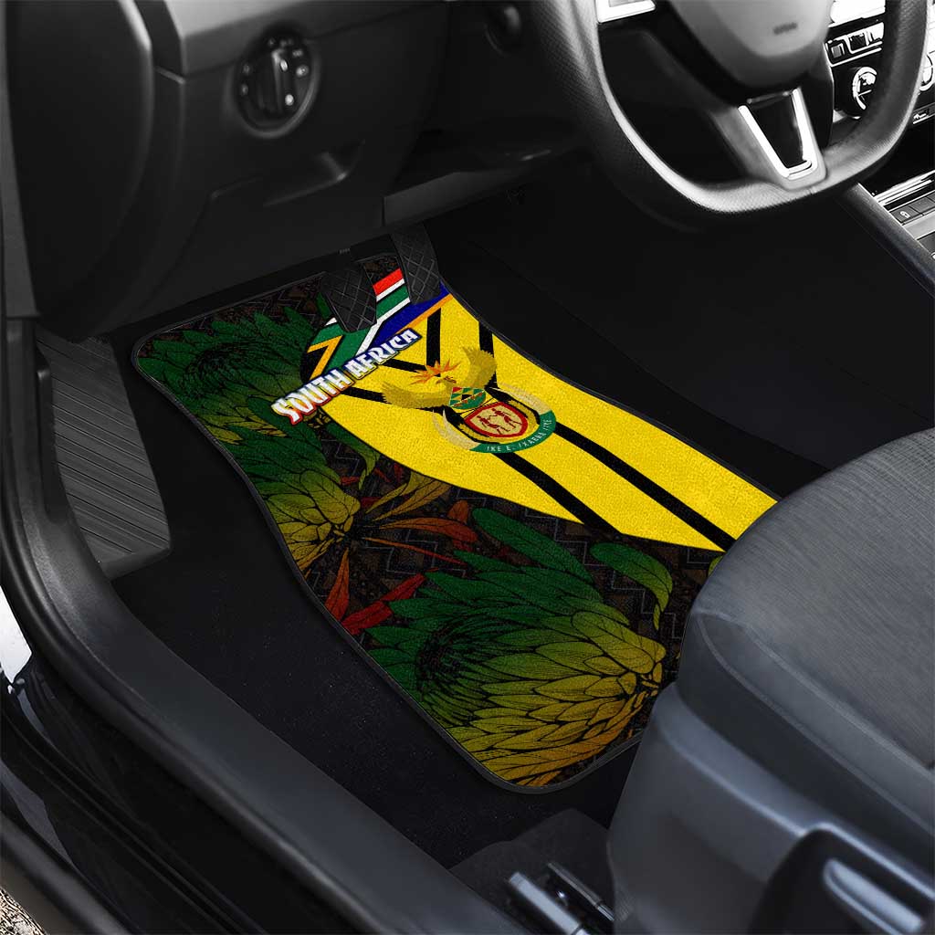 Coat Of Arms South Africa Car Mats Protea Unity Heritage