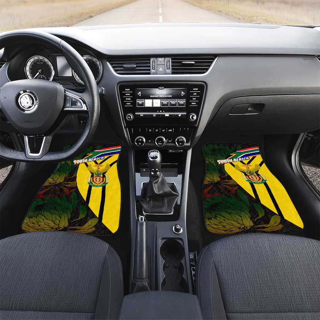 Coat Of Arms South Africa Car Mats Protea Unity Heritage