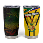 Coat Of Arms South Africa Tumbler Cup Protea Unity Heritage