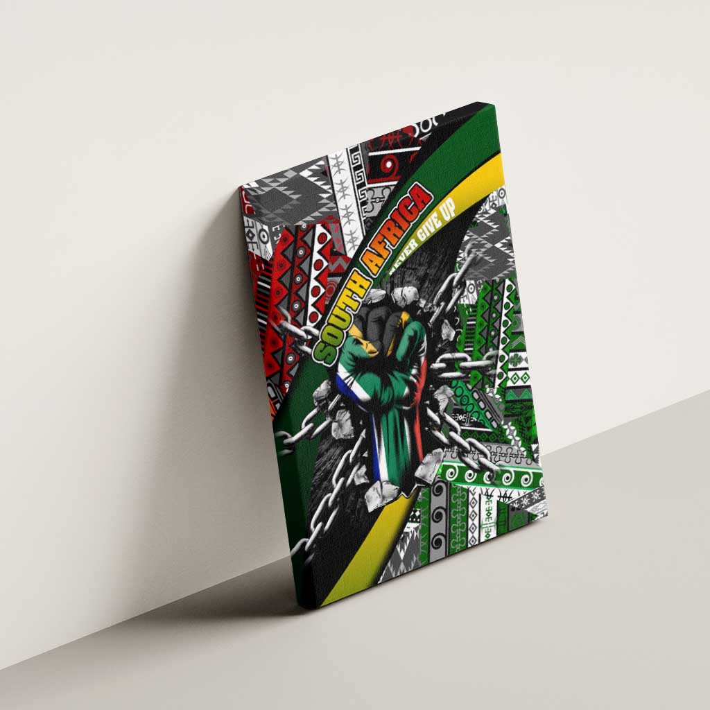 South Africa Fist of Freedom Canvas Wall Art Never Give Up