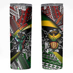 South Africa Fist of Freedom Skinny Tumbler Never Give Up