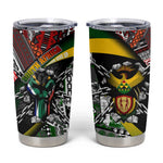 South Africa Fist of Freedom Tumbler Cup Never Give Up