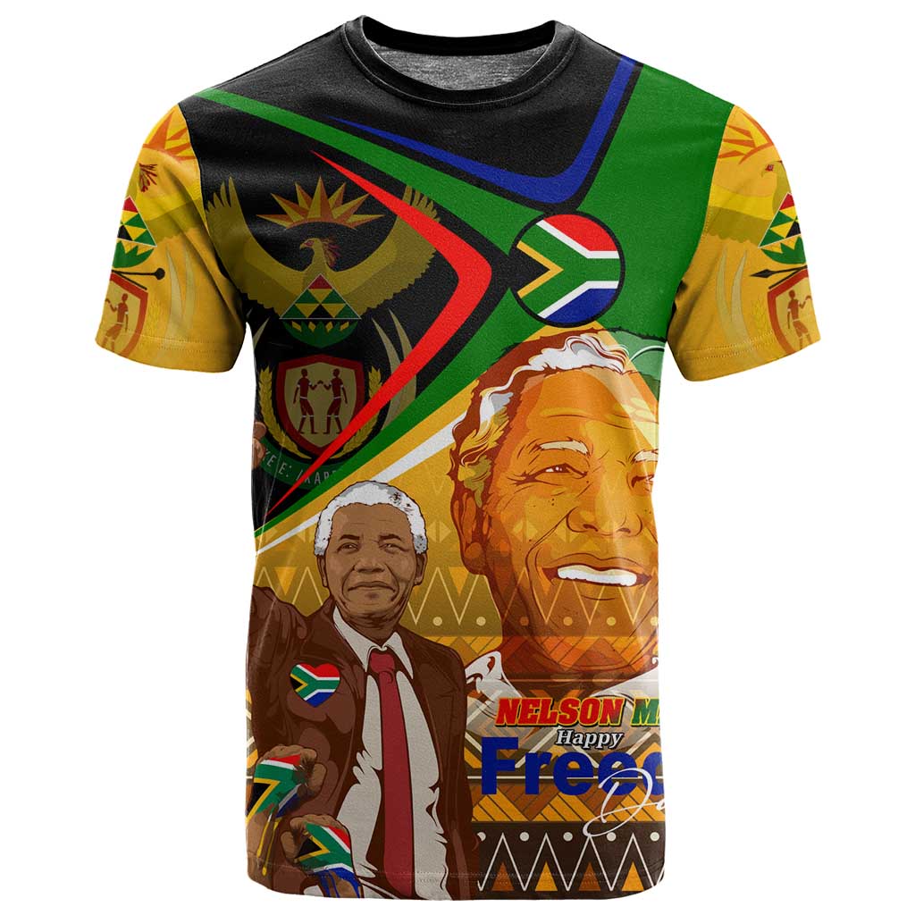 South Africa Heritage Nelson Mandela T shirt Happy Freedom Day Victory Art