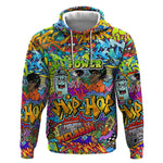Hip Hop Graffiti Art Hoodie Black Power