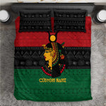 Personalized Queen of Egypt Bedding Set in Pan-African Colors