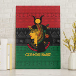 Personalized Queen of Egypt Canvas Wall Art in Pan-African Colors