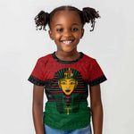 Personalized Ancient Egypt Kid T shirt - Pharaoh in Pan-African Colors