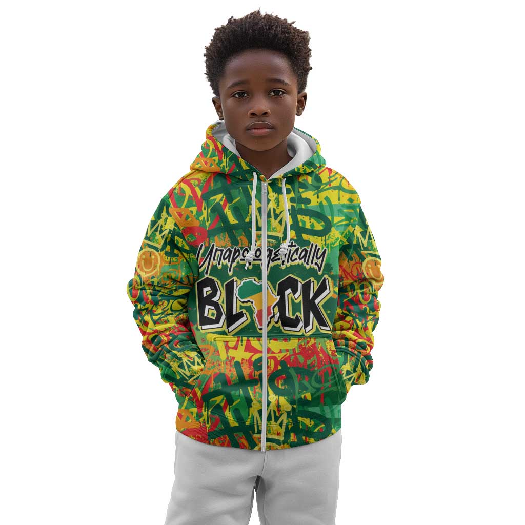 Personalized African Design Kid Hoodie - Unapologetically Black