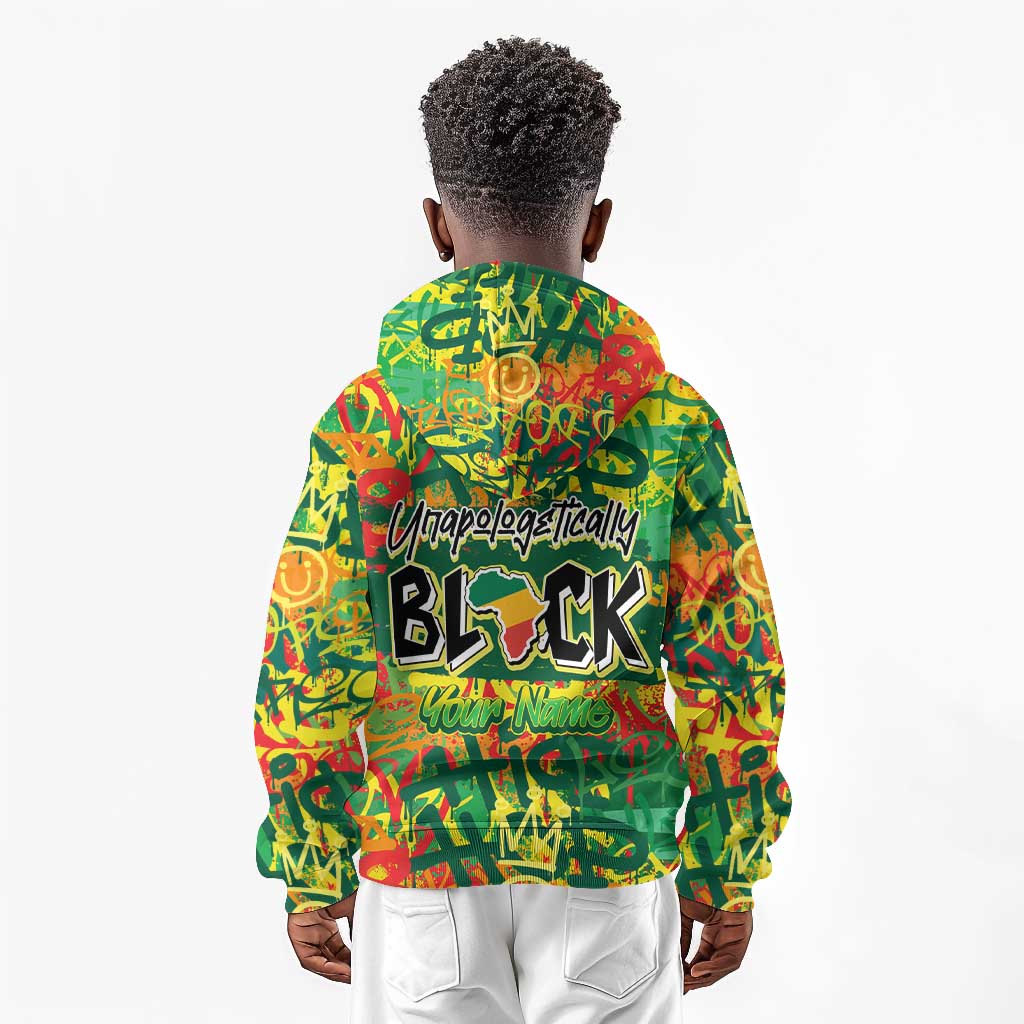 Personalized African Design Kid Hoodie - Unapologetically Black
