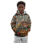 African Wildlife Kid Hoodie Animal Pattern