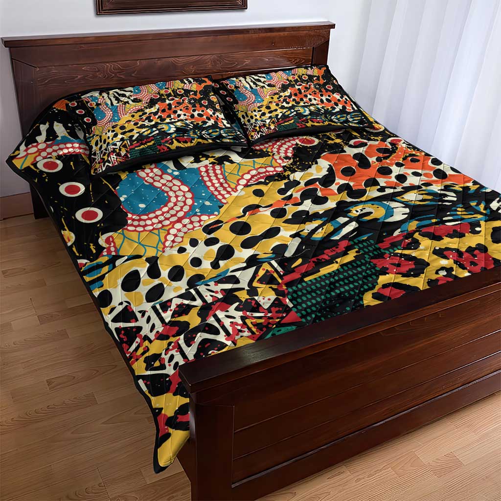 African Wildlife Quilt Bed Set Animal Pattern