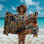 African Wildlife Sarong Animal Pattern