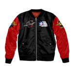 Red Tails Tuskegee Airmen Bomber Jacket Black History Fighter Plane Patriotic Tribute - African Pride