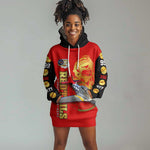 Tuskegee Red Tails Airmen Hoodie Dress African American WWII Fighter Pilot Legacy - African Pride