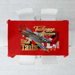 Tuskegee Red Tails Airmen Tablecloth African American WWII Fighter Pilot Legacy - African Pride