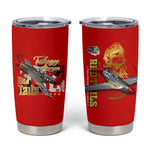 Tuskegee Red Tails Airmen Tumbler Cup African American WWII Fighter Pilot Legacy - African Pride